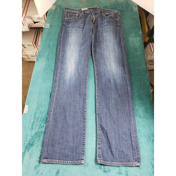 Adriano Goldschmied Jeans Size 36x36 Mens Blue Pants Stretch Protege Straight - Picture 1 of 13